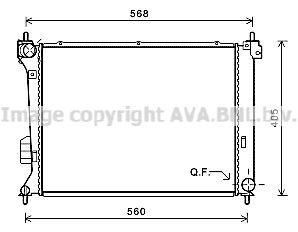 AVA QUALITY COOLING Радиатор, охлаждение двигателя HY2309